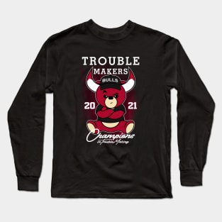 teddy bear basketball Long Sleeve T-Shirt